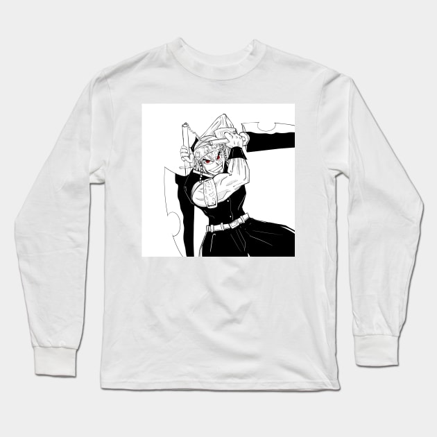 sound hashira tengen usui in kimetsu no yaiba demon slayer art Long Sleeve T-Shirt by jorge_lebeau